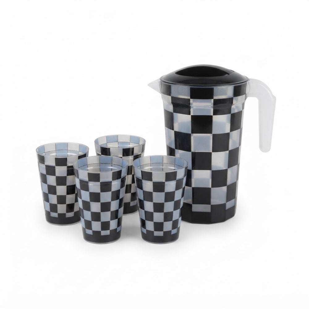 JARRA ESTAMPADA + 4 VASOS REF 26259 PIKAJU