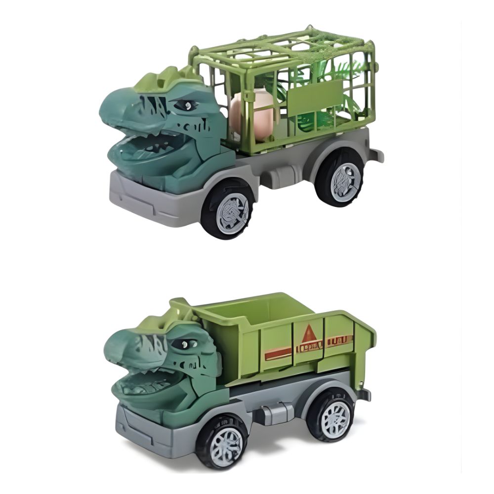 SET X 2 CARROS DINOSAURIO JAULA EN BOLSA MAJU 189119
