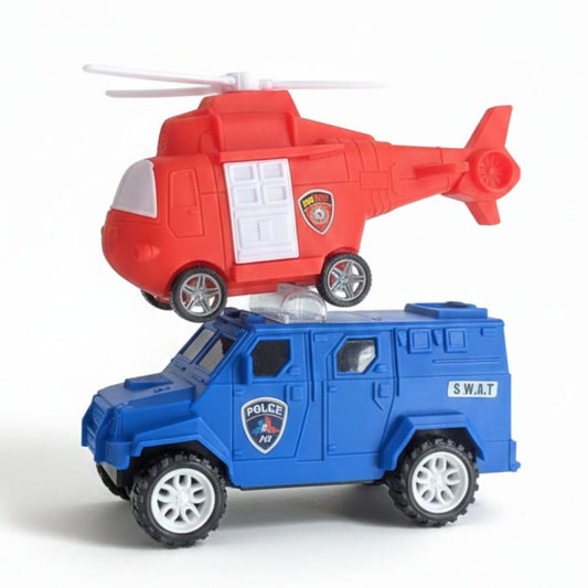 VEHICULOS P0LICIA X 2 EN BOLSA MAJU  189127