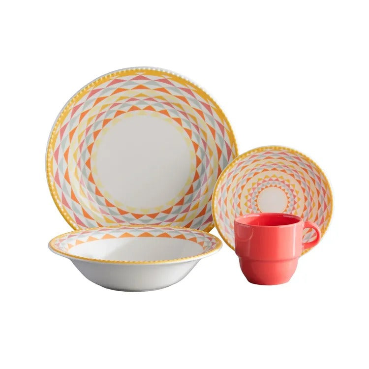 VAJILLA CORONA 4 X 16 PZ SERAFINA