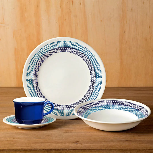 VAJILLA CORONA JASPE 16 PCS