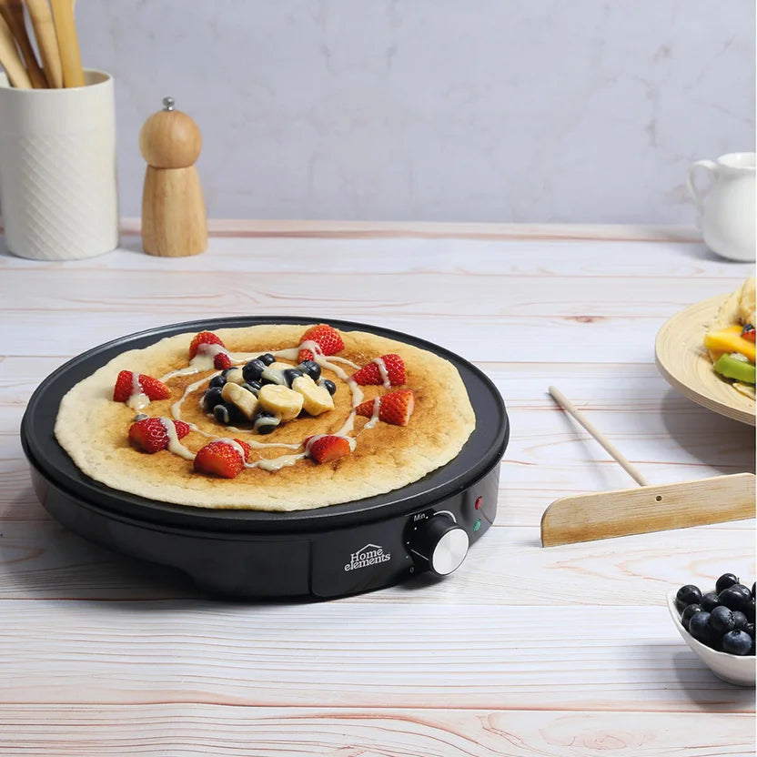 PLANCHA ELECTRICA HOME ELEMENTS REDONDA MULTIFUNCIONAL HEPE522N